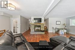 Family room with propane fireplace - 