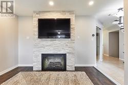 Napoleon electric fireplace and marble surround - 