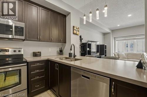 4128 Palermo Common, Burlington, ON - Indoor Photo Showing Kitchen With Stainless Steel Kitchen With Double Sink