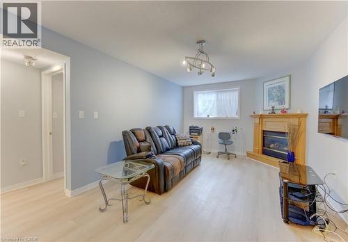 460 Langlaw Drive, Cambridge, ON - Indoor Photo Showing Living Room With Fireplace