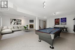 Virtually Staged-Basement Rec Room - 