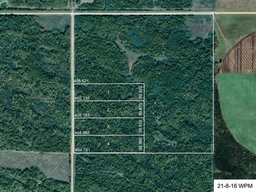 99.8m Wide x 405m deep or 327ft x 1329ft - Shilo, Manitoba 