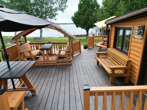 Patio - 713 Ch. Du Pin-Rouge, Laverlochère-Angliers, QC - Outdoor With Deck Patio Veranda With Exterior