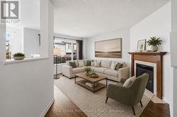 Virtually staged living room - 