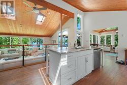 Kitchen with View of Georgian Bay - 
