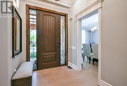 Stunning foyer with custom fibreglass door! - 