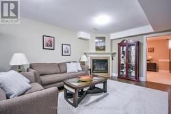 Living room with gas fireplace - 