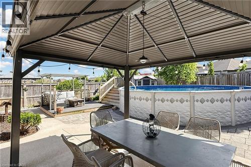 18 Gateway Avenue, West Lincoln, ON - Outdoor With Above Ground Pool With Deck Patio Veranda