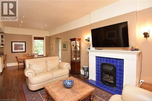 135 Alpine Avenue, Hamilton, ON - Indoor Photo Showing Living Room With Fireplace