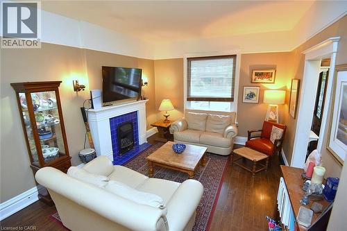 135 Alpine Avenue, Hamilton, ON - Indoor Photo Showing Living Room With Fireplace