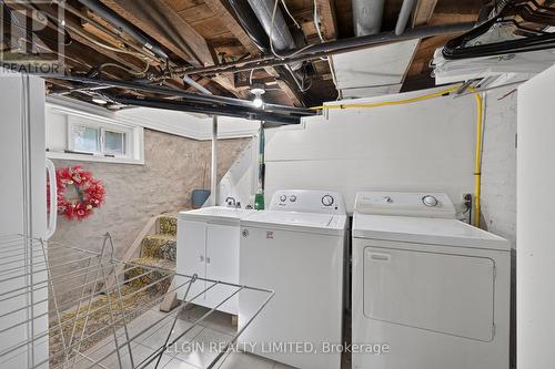Laundry Basement - 25 Locust Street, St. Thomas, ON - Indoor Photo Showing Laundry Room