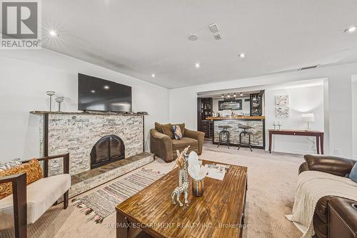 742 Francis Road, Burlington, ON - Indoor Photo Showing Living Room With Fireplace