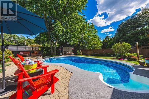 742 Francis Road, Burlington, ON - Outdoor With In Ground Pool With Deck Patio Veranda With Backyard
