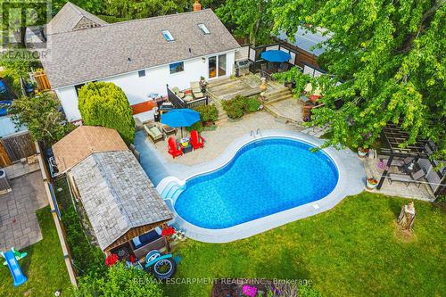 742 Francis Road, Burlington, ON - Outdoor With In Ground Pool With Deck Patio Veranda
