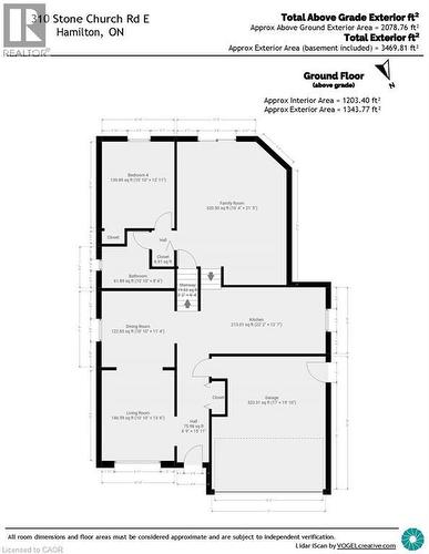 Floor plan - 310 Stone Church Road E, Hamilton, ON 