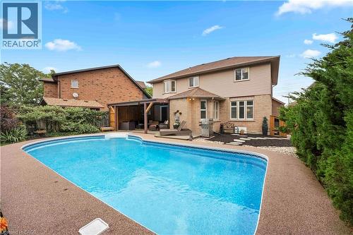 59 Randolf Court, Hamilton, ON - Outdoor With In Ground Pool With Deck Patio Veranda With Backyard With Exterior