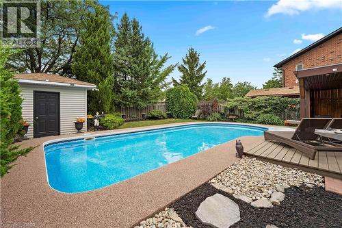 59 Randolf Court, Hamilton, ON - Outdoor With In Ground Pool With Backyard