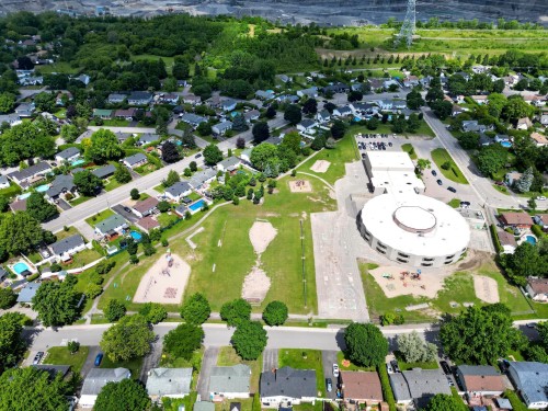 Aerial View - 422 Rue St-Laurent, Saint-Eustache, QC 
