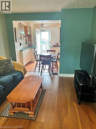 Hardwood-style flooring throughout living space - 227 Fergus Avenue, Kitchener, ON 