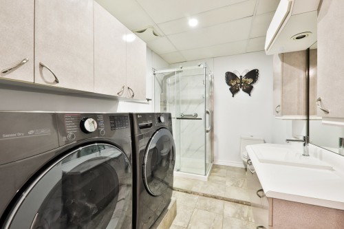 Bathroom - 8377 Rue Marius-Barbeau, Laval (Saint-François), QC - Indoor Photo Showing Laundry Room