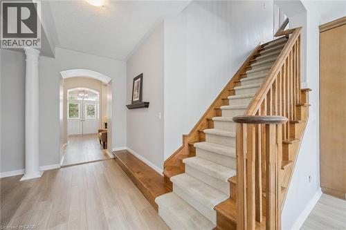 Staircase to 2nd floor - 79 Zieman Crescent, Cambridge, ON 