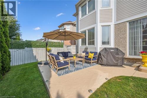 Patio with lots of space for entertaining - 79 Zieman Crescent, Cambridge, ON 