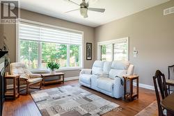 Main Floor Living room with access to covered deck - 