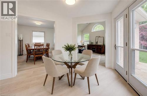 Virtually Staged to add table and chairs - 464 Northlake Drive, Waterloo, ON - Indoor Photo Showing Dining Room