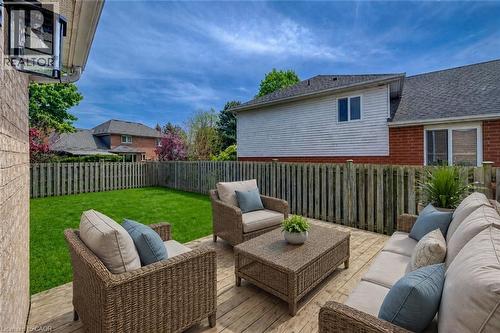 Virtually Staged to add patio furniture - 464 Northlake Drive, Waterloo, ON - Outdoor With Deck Patio Veranda With Exterior