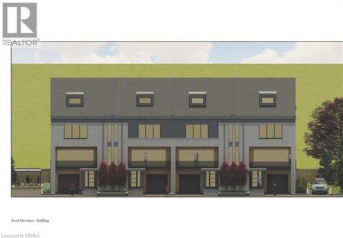 Architectural Drawing, Front Elevation. Illustrating the exterior facade of the property - 759 Maple Avenue, Burlington, ON 