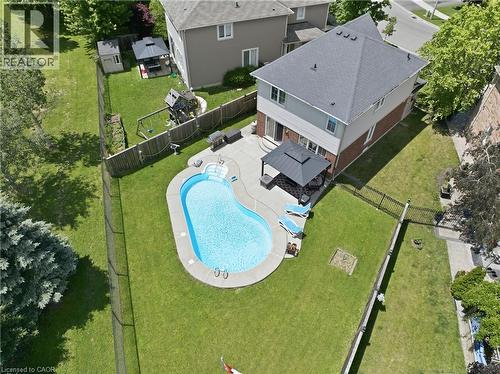240 Emick Drive, Hamilton, ON - Outdoor With In Ground Pool With View