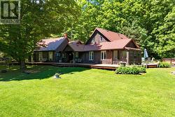Exterior chestnut hue blends into natural setting - 