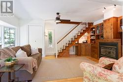Living room wall of cabinetry - 
