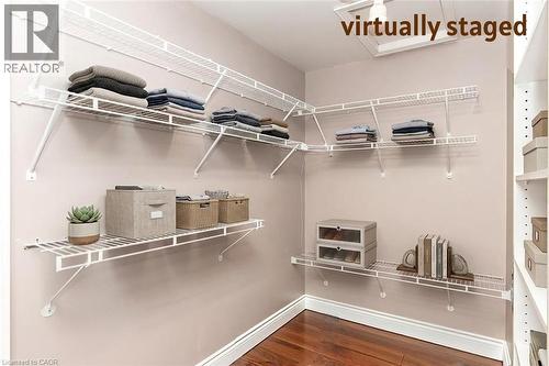 Walk-in closet with access to large storage room or den - 1774 Old Mill Road, Kitchener, ON - Indoor With Storage