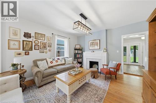 112 Sydenham Street, Brantford, ON - Indoor Photo Showing Living Room With Fireplace