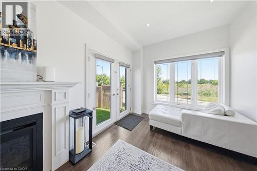 104 Sonoma Valley Crescent, Hamilton, ON - Indoor Photo Showing Living Room With Fireplace