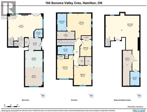Floor plan - 104 Sonoma Valley Crescent, Hamilton, ON - Other