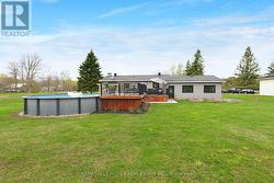 Note the garage doors and window - 