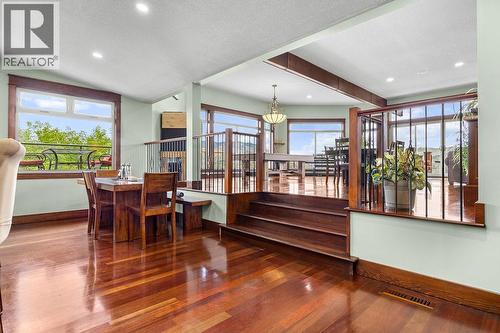 stairs to entertaining level - 13707 Watson Drive, Coldstream, BC 