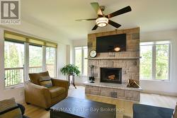 Wood Burning Fireplace - 