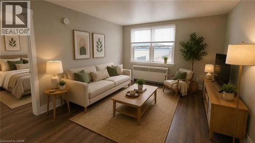 virtually staged (unit is not furnished) - 181 King Street E Unit# 9, Kitchener, ON 