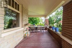 Large front porch for outdoor dining - 