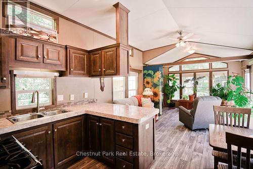 Open Concept Kitchen - Dining - Livingroom - Unit 1 - 98 North Shore Road, Kearney (Proudfoot), ON 