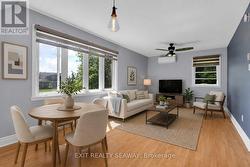 Virtually staged Lr/Dr apartment - 