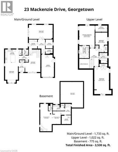 Floor plan - 23 Mackenzie Drive, Georgetown, ON 