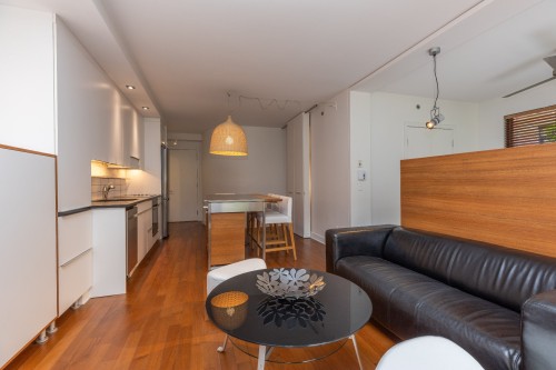 Salon - 102-400 Rue De L'Inspecteur, Montréal (Le Sud-Ouest), QC - Indoor Photo Showing Living Room