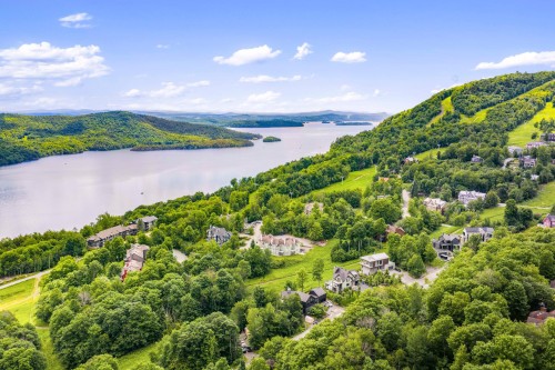 Photo aérienne - 143 Ch. Du Hibou, Potton, QC - Outdoor With Body Of Water With View