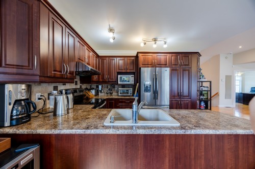 Cuisine - 7320 Rue Latouche, Brossard, QC - Indoor Photo Showing Kitchen With Double Sink