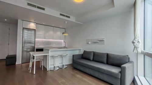 Living Room - 3502-1188 Av. Union, Montréal (Ville-Marie), QC 