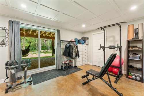 Family Room - 1115  - 1117 Ch. Alfred-Desrochers, Orford, QC - Indoor Photo Showing Gym Room